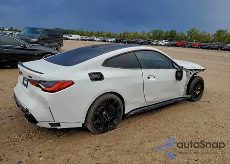 2024 BMW M4 Competition из США, поврежденный, VIN WBS43AZ02RCP62199